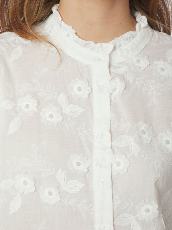 Oda Deco Emb Shirt White 
