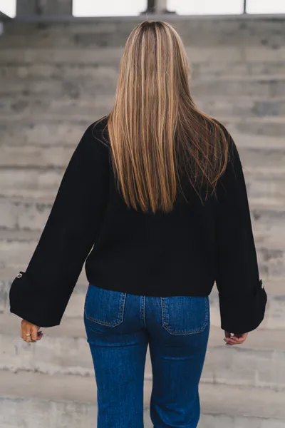 Hovedbilde Atari Rib Cardigan Black 