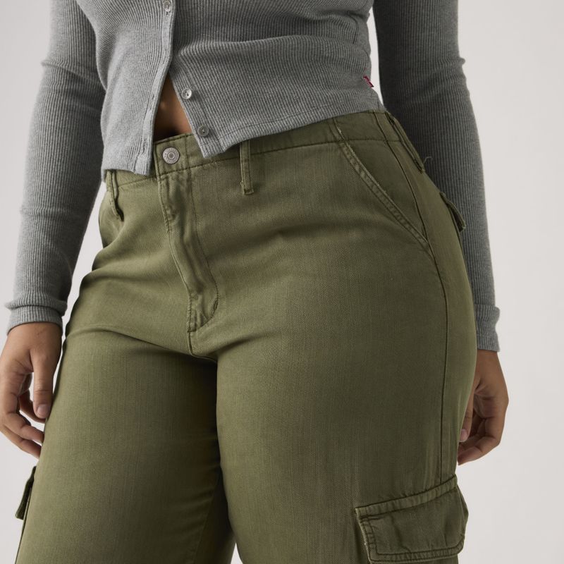 Baggy Dad Cargo Drapey Ivy Green 