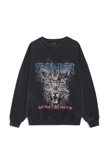 Hovedbilde Miles Sweatshirt Leo Muse Washed Black 