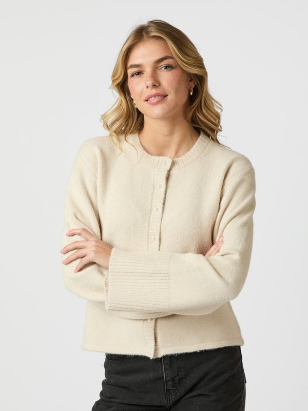 Mixie Knit Cardigan Ivory 