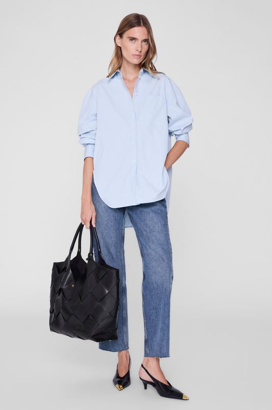 Lili Tote Braided Leather Black 