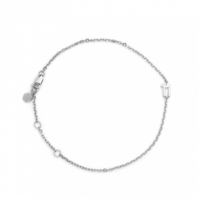 Big Number Bracelet Silver - 7