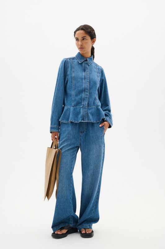 Sophina Pullon Pants Washed Denim 