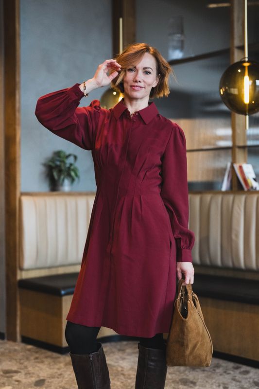 Elsa Asana Dress Syrah 