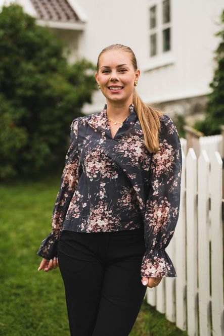 Hovedbilde Amara Garden Flower Blouse Dark Navy 