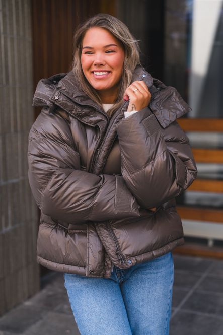 Hovedbilde Steilia Short Down Jacket Brown 