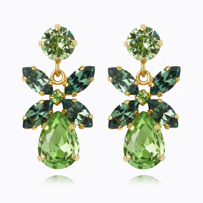 Hovedbilde Mini Dione Earrings Gold Peridot/Erinite