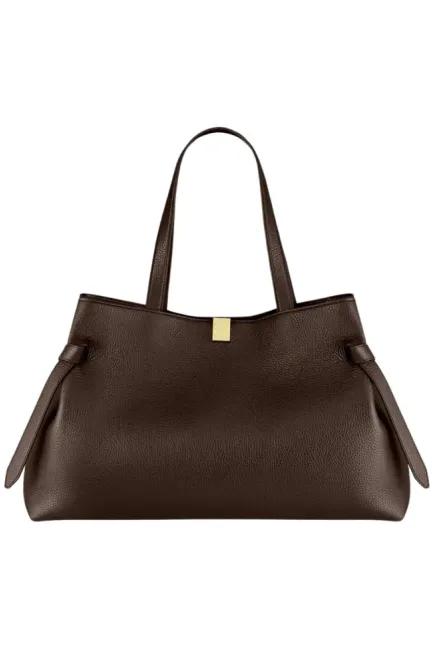 Hovedbilde Gyoza Tote Pebble Grain Leather Espresso 