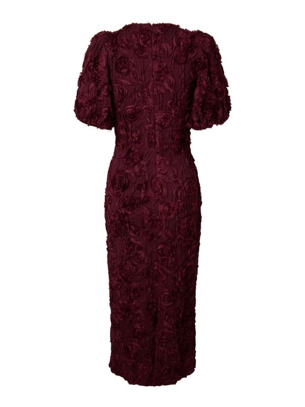 Linnea 2/4 Long Dress Maroon Banner 