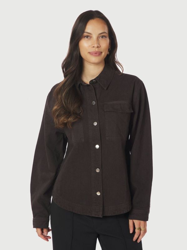 Tikken Solid Jacket Dark Brown 