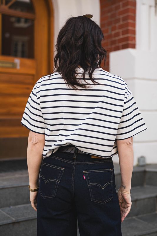 Leana Tee STP Egret/Sky Cap 