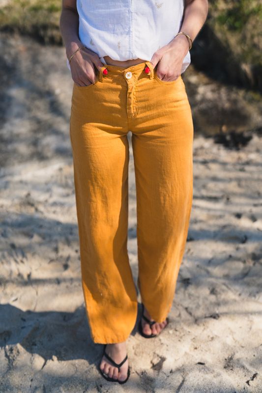 Culotte Linen Colour Topaz