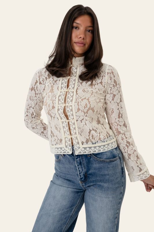 Liljaic Shirt Off White Lace