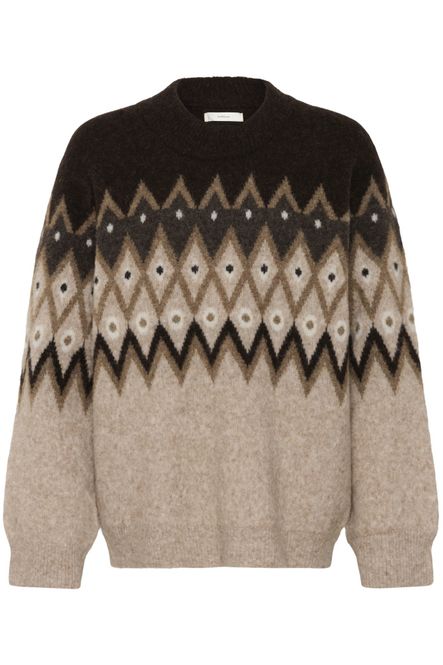 Hovedbilde Poppy Pullover Brown Fairisle 