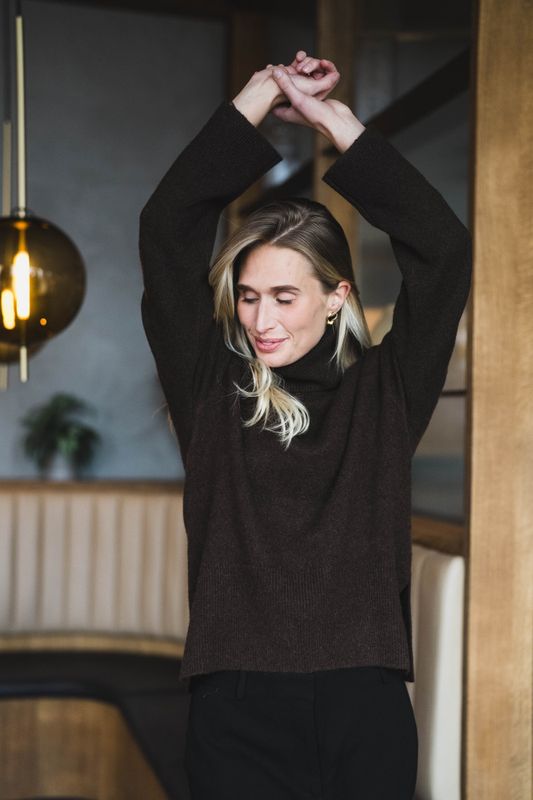 Samartina Turtleneck 1522 Black Coffee 