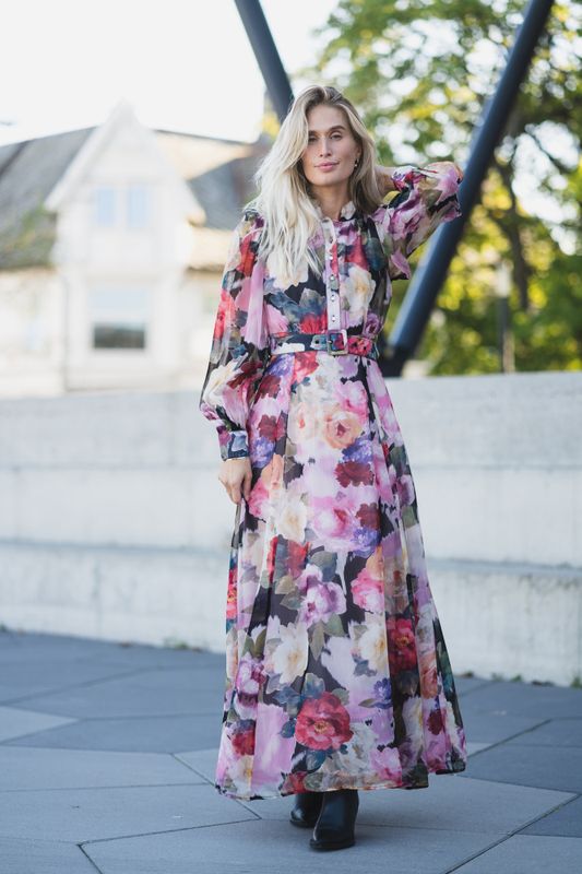 Organza Belt Dress Winter Breeze