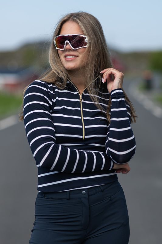 Kragero Zip Up Navy Blue 