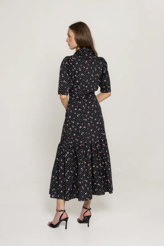 Agatha Dress Polka Bloom