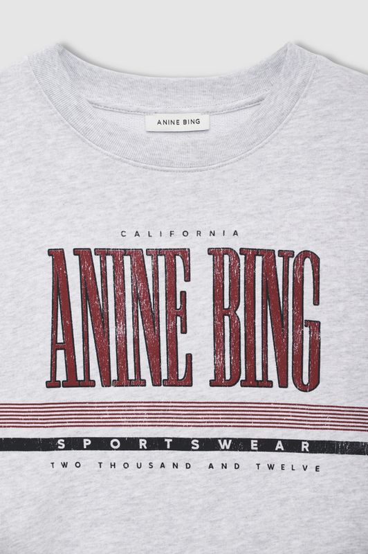 Sporty Cropped Sweatshirt Heather Grey 