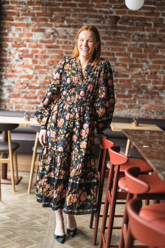 Bohemian Midi Dress Evening Field