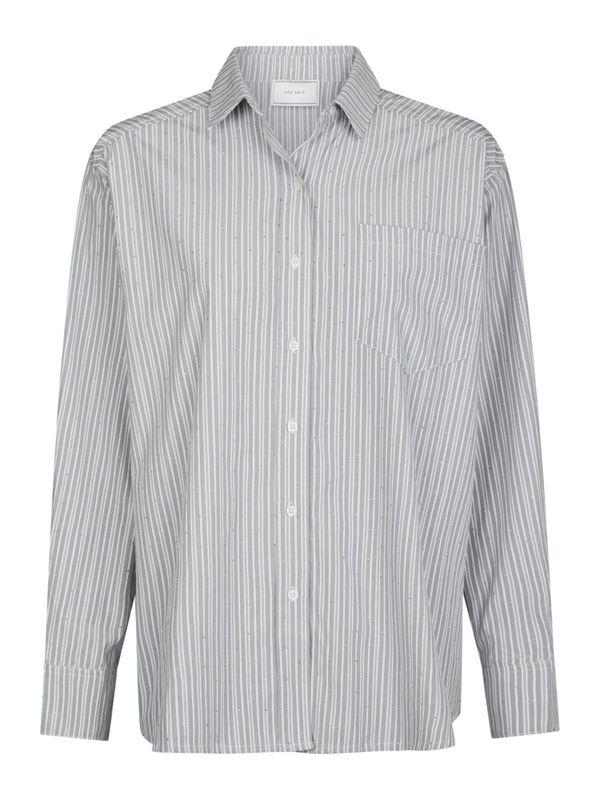 Dalma Stripe Stone Shirt Light Grey 