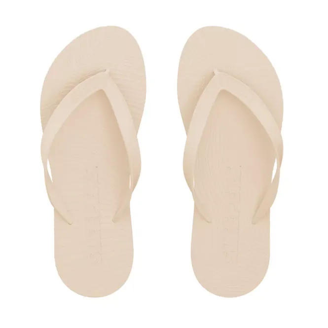 Hovedbilde Slim Wide Strap Flip Flops Eggnog