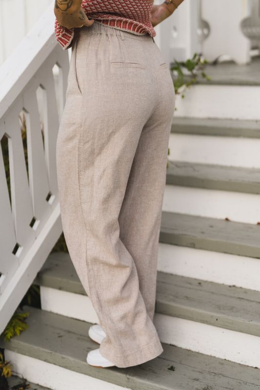 Macy Michelle HW Wide Pants Regular Peyote 