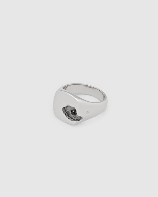 Hovedbilde Mined Ring Large Black Spinel 