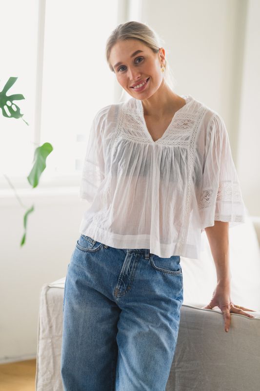 Siama S Voile Blouse White 