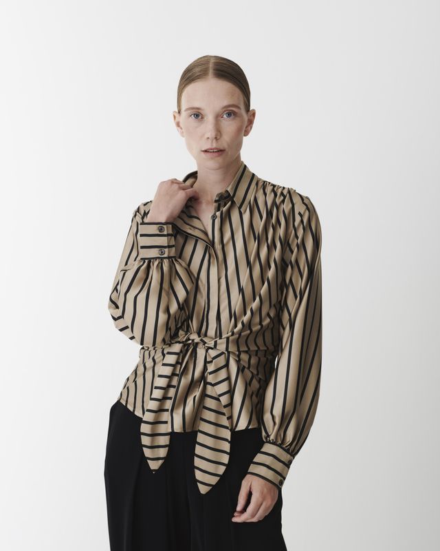 Lee Shirt Tan Stripe 