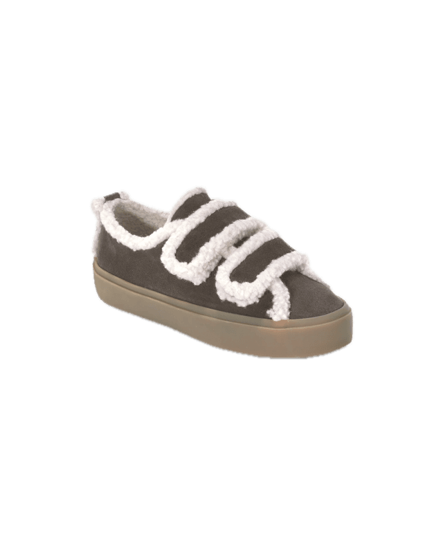 Shearling Low Velcro Dark Brown 