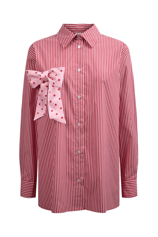 Nupaloma Bow Shirt Goji Berry 