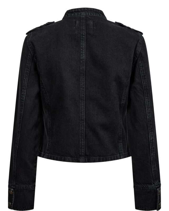 Nubillie Fitted Denim Jacket Black Denim 