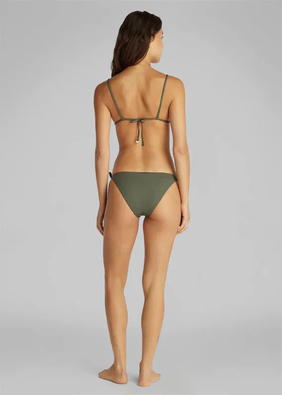 String Side Tie Dusty Olive 