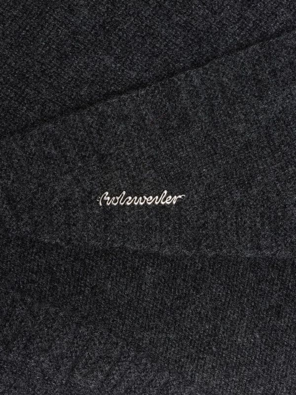 Cashmere Triangle Scarf Dark Grey 