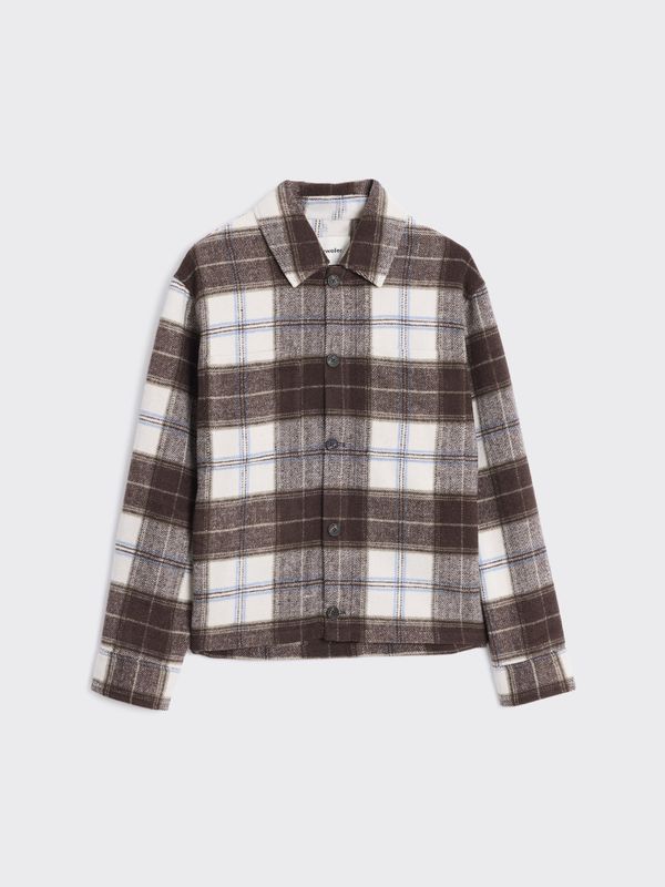 Mildew Check Overshirt Brown Check 