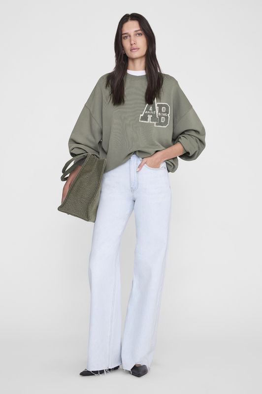 Miles Sweatshirt Letterman Desert Sage 
