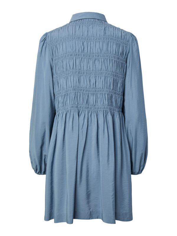 Pala LS Smock Shirt Dress Windward Blue 