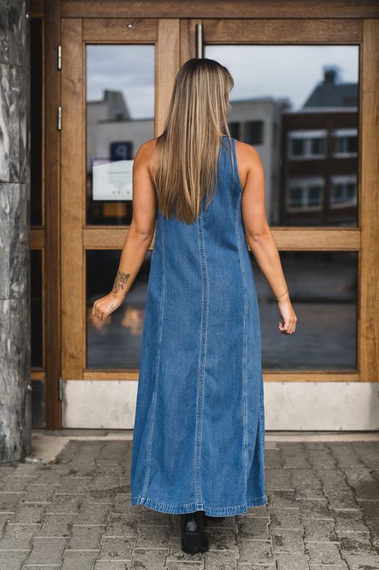 Saskylar Dress 15645 Medium Denim Blue 