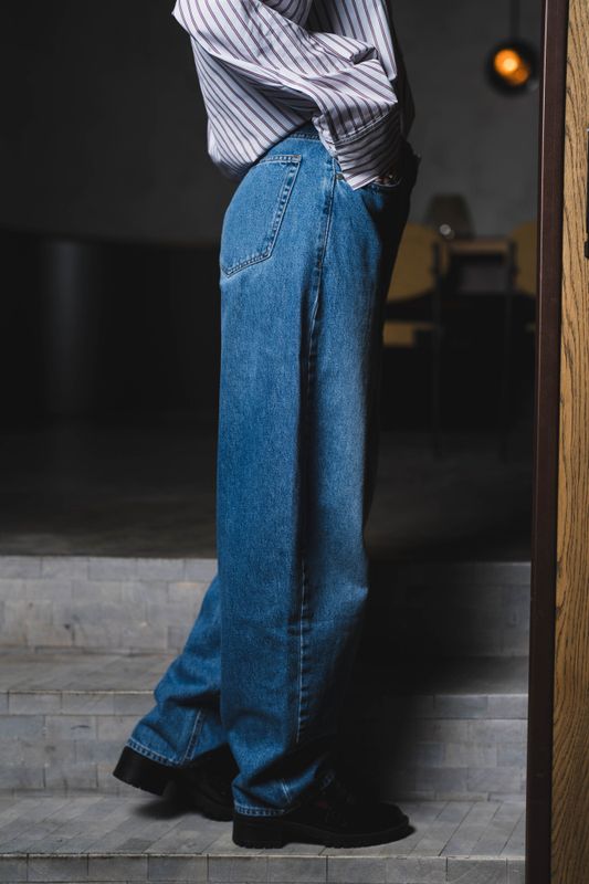 Reign Barrel Jeans M.Blue 