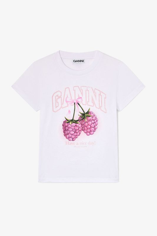 Baby Fit T-Shirt Raspberry Bright White 