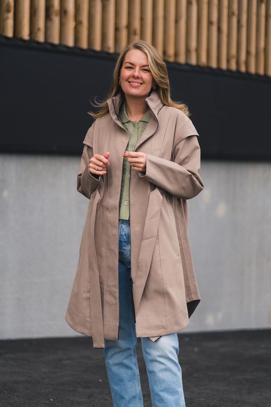 Monsun Coat Taupe 