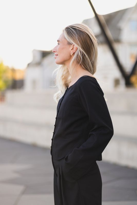 Salsa Structure Blouse Black 