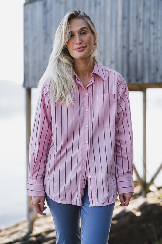 Anabella Shirt Pink Stripe 