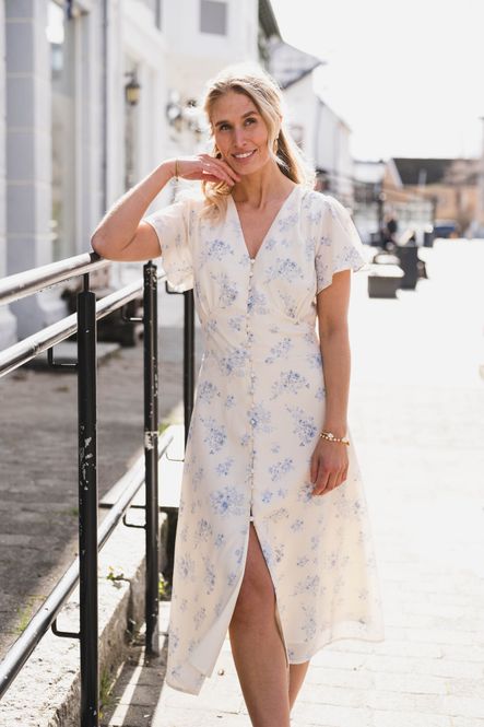 Hovedbilde Eleni Delicate Flower Dress Creme 
