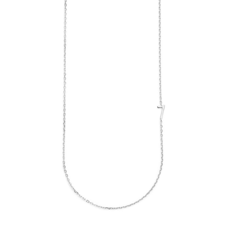 Big Number Necklace Silver - 40L - 7