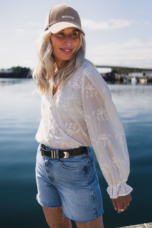 Camilla Shirt EMB Bright White 