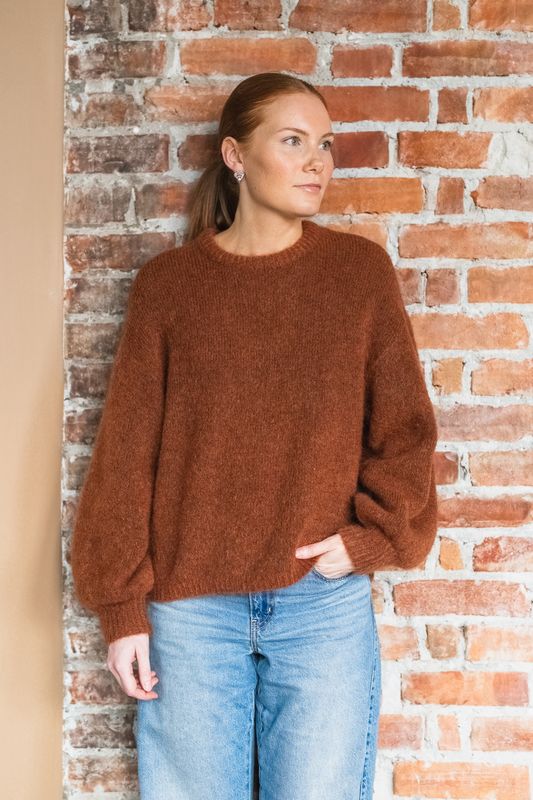 Thea Amalie Pullover Ginger Bre Melange 