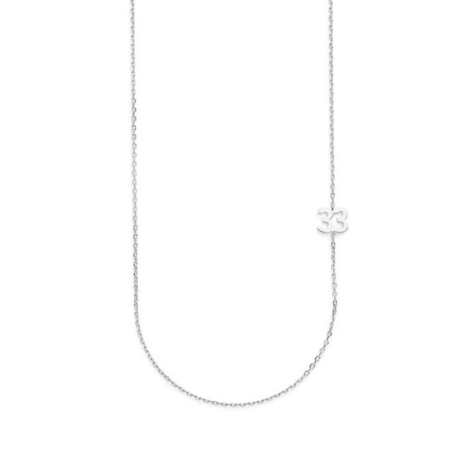 Hovedbilde Big Number Necklace Silver - 40L - 33
